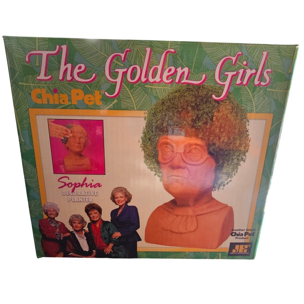 The Golden Girls Sophia Chia Pet Decorative Planter Kit with Seeds and Tray